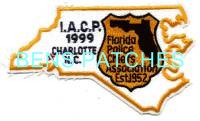NORTH CAROLINA,FLORIDA POLICE CHIEFS ASSOCATION IACP CHARLOTTE 1999 1 STATE SHAPED_wm